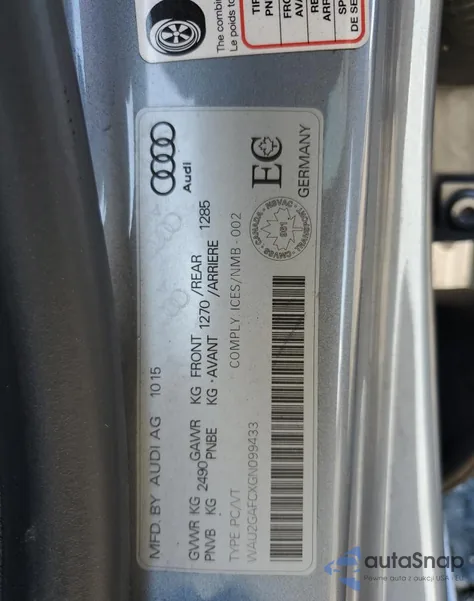 2016 Audi A7 Prestige from USA, damaged, VIN WAU2GAFCXGN099433